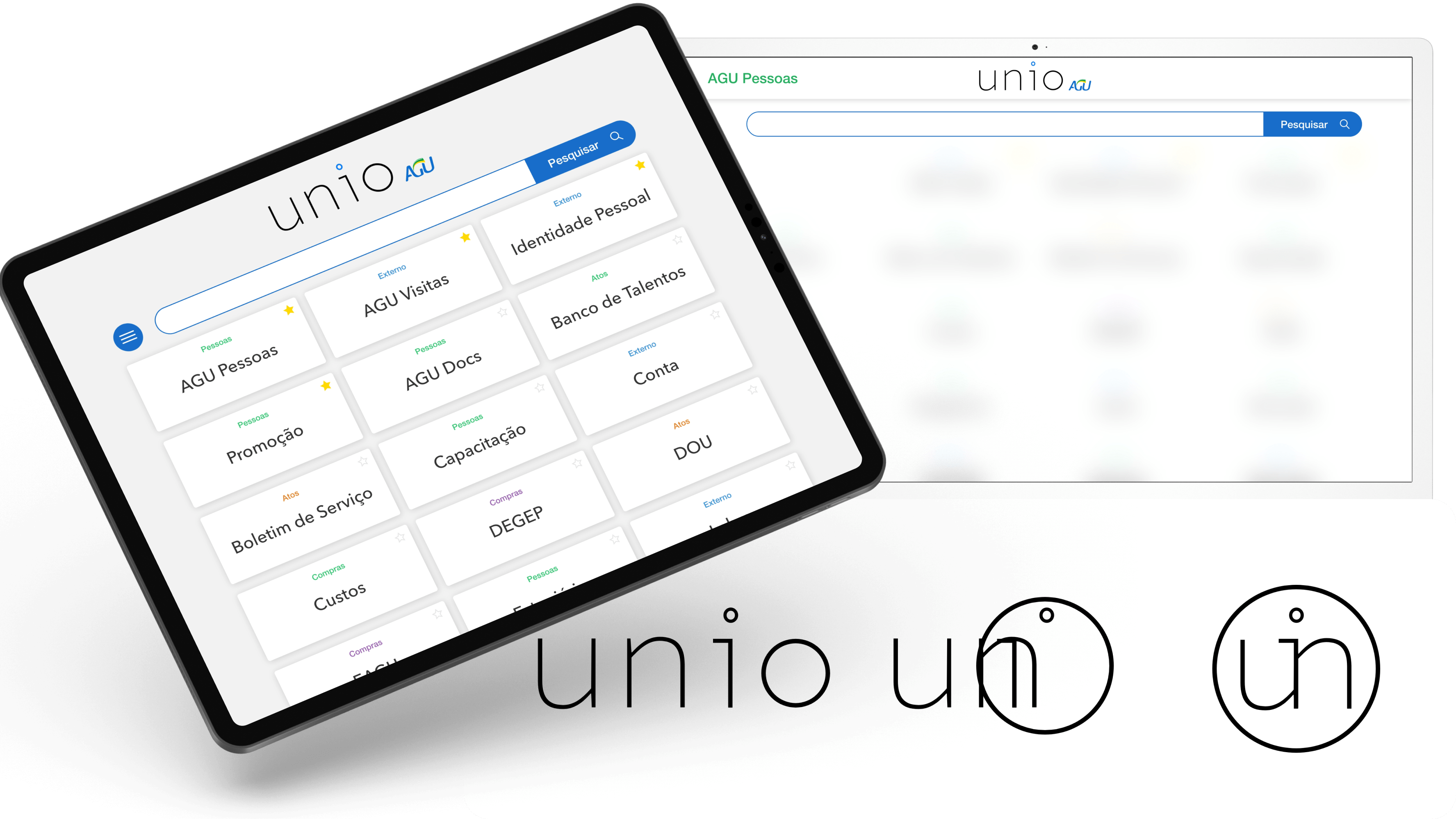 Unio made with Figma, Adobe XD